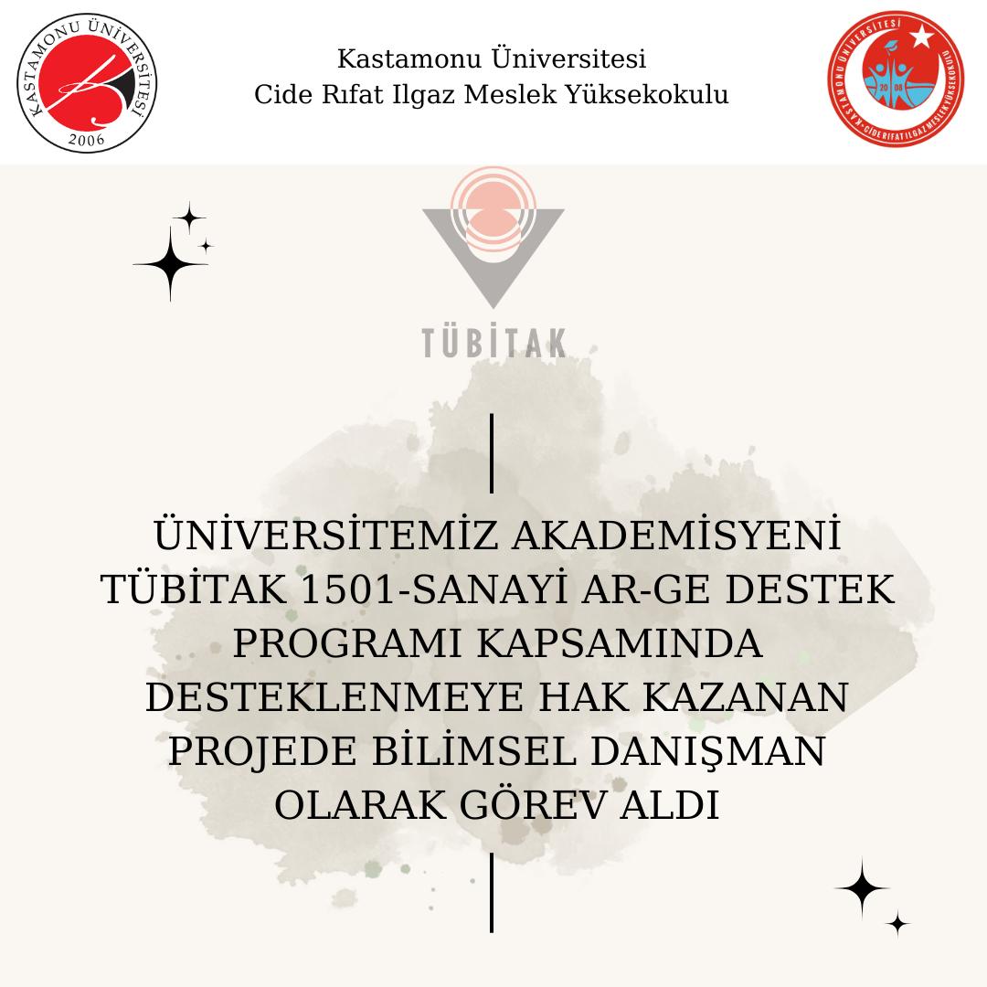 Yüksekokulumuzdan Tübitak Projesine Bilimsel Destek