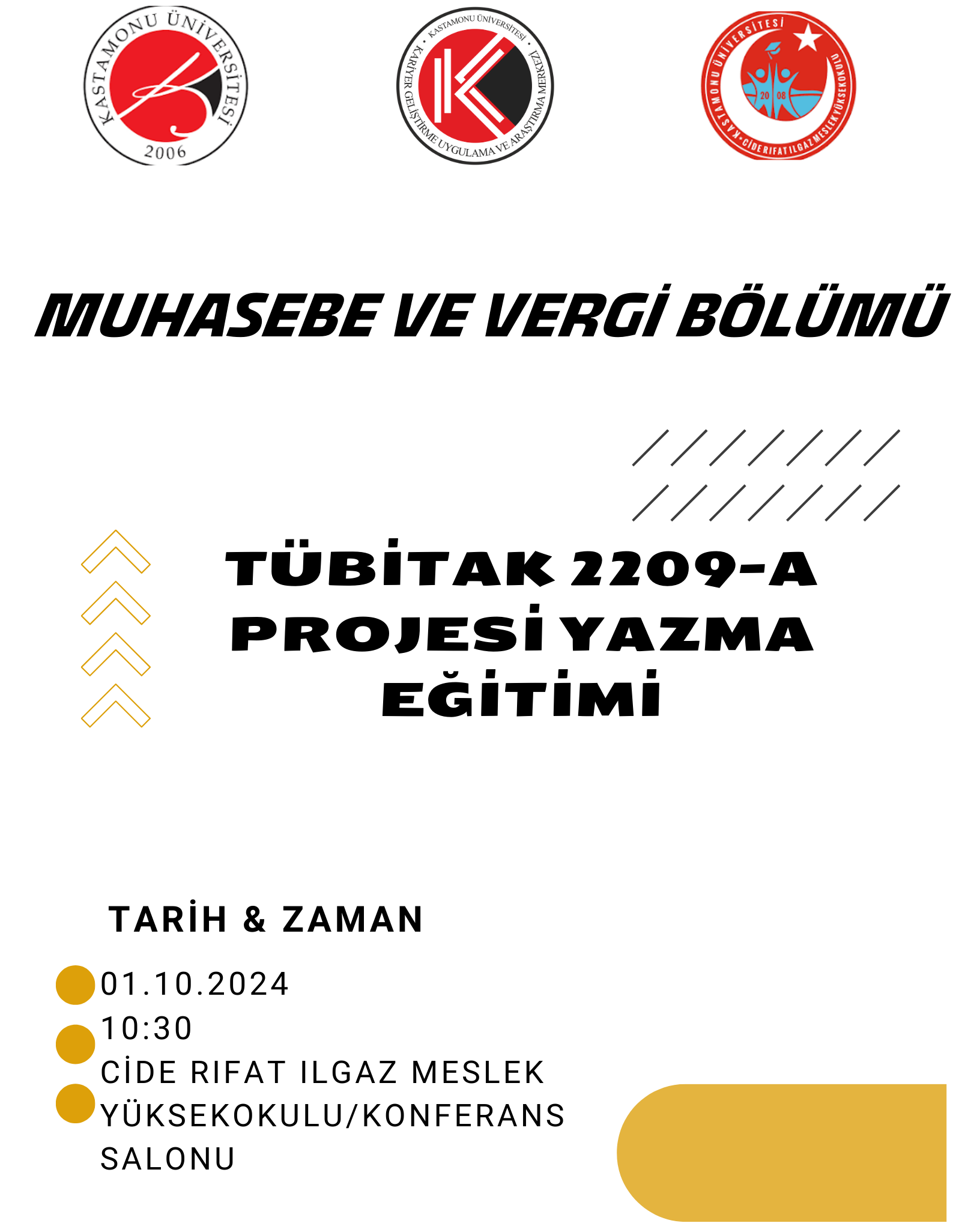 Muhasabe ve Vergi Uygulamaları Programı Tübitak 2209A Proje Hazırlama Eğitimi