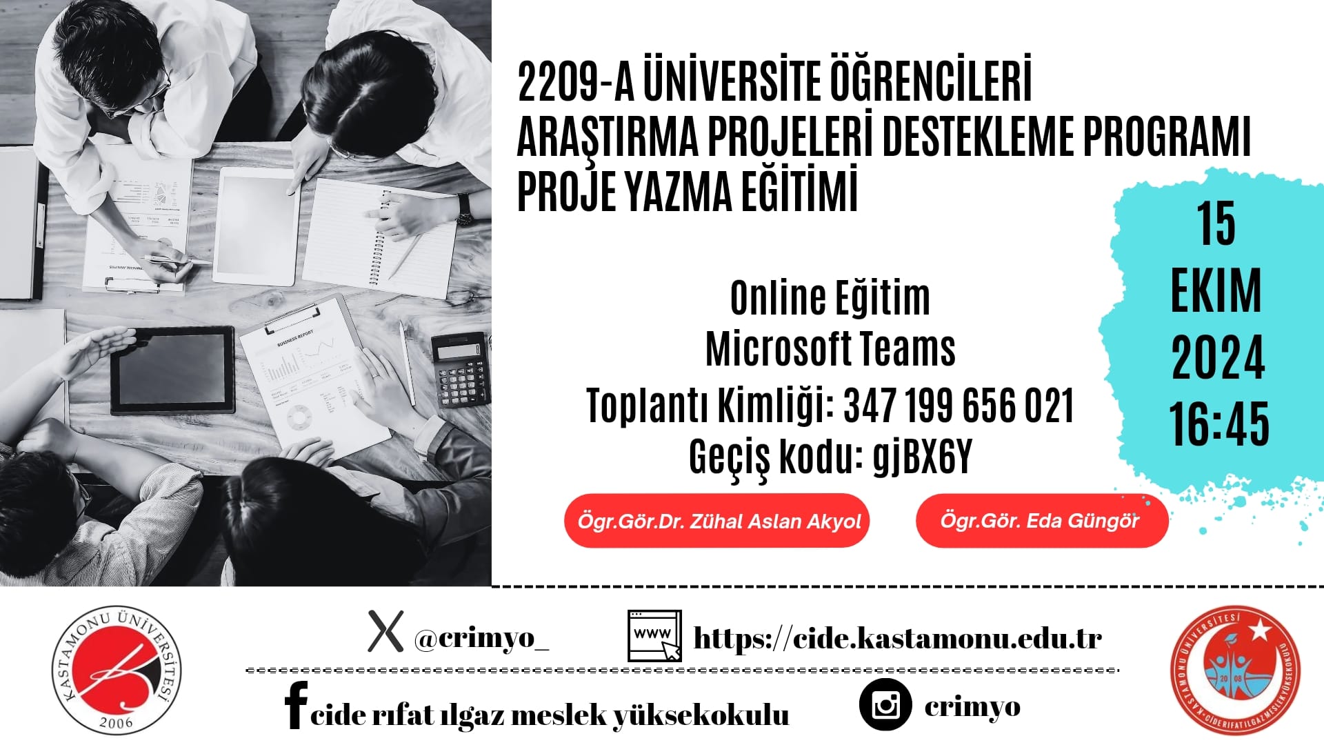 Öğrencilerimize Online Olarak Detaylı Tübitak 2209A Proje Yazma Eğitimi Verilecek