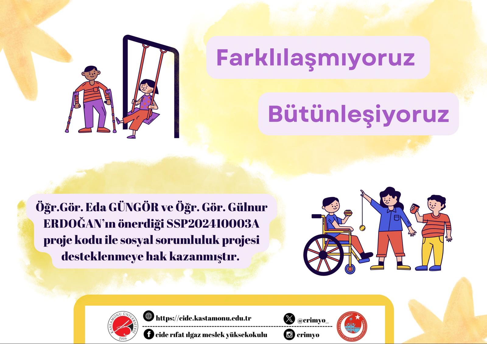 Sosyal Sorumluluk Projemiz Kabul Edildi