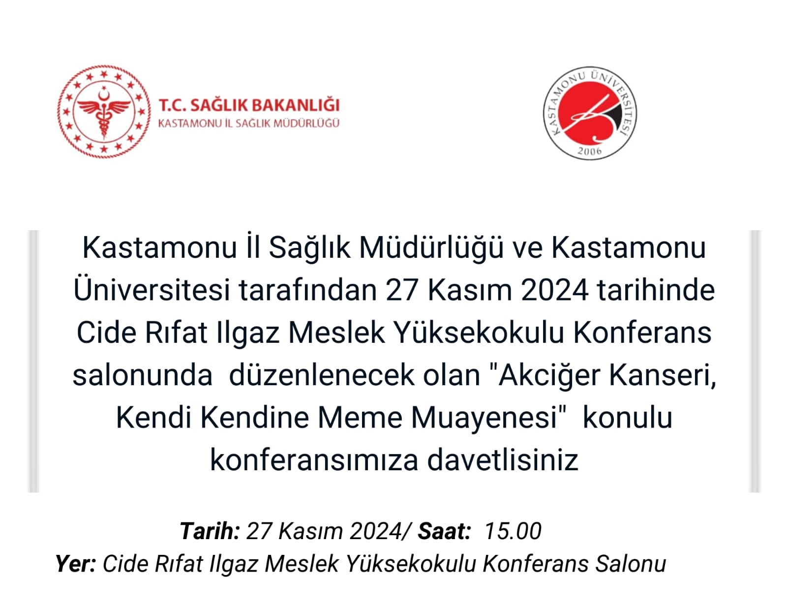 Akciğer, Meme Kanseri Semineri
