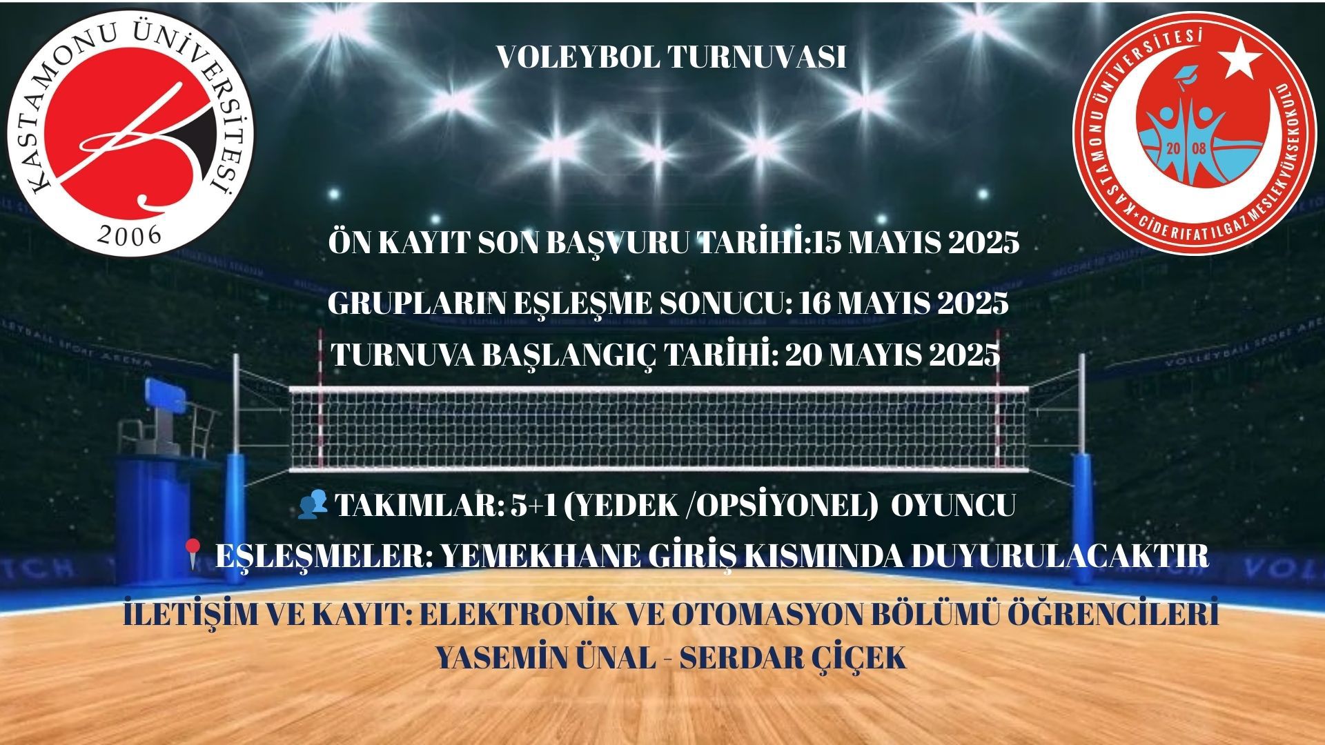 Yüksekokulumuzda Voleybol Turnuvası Düzenlenecek