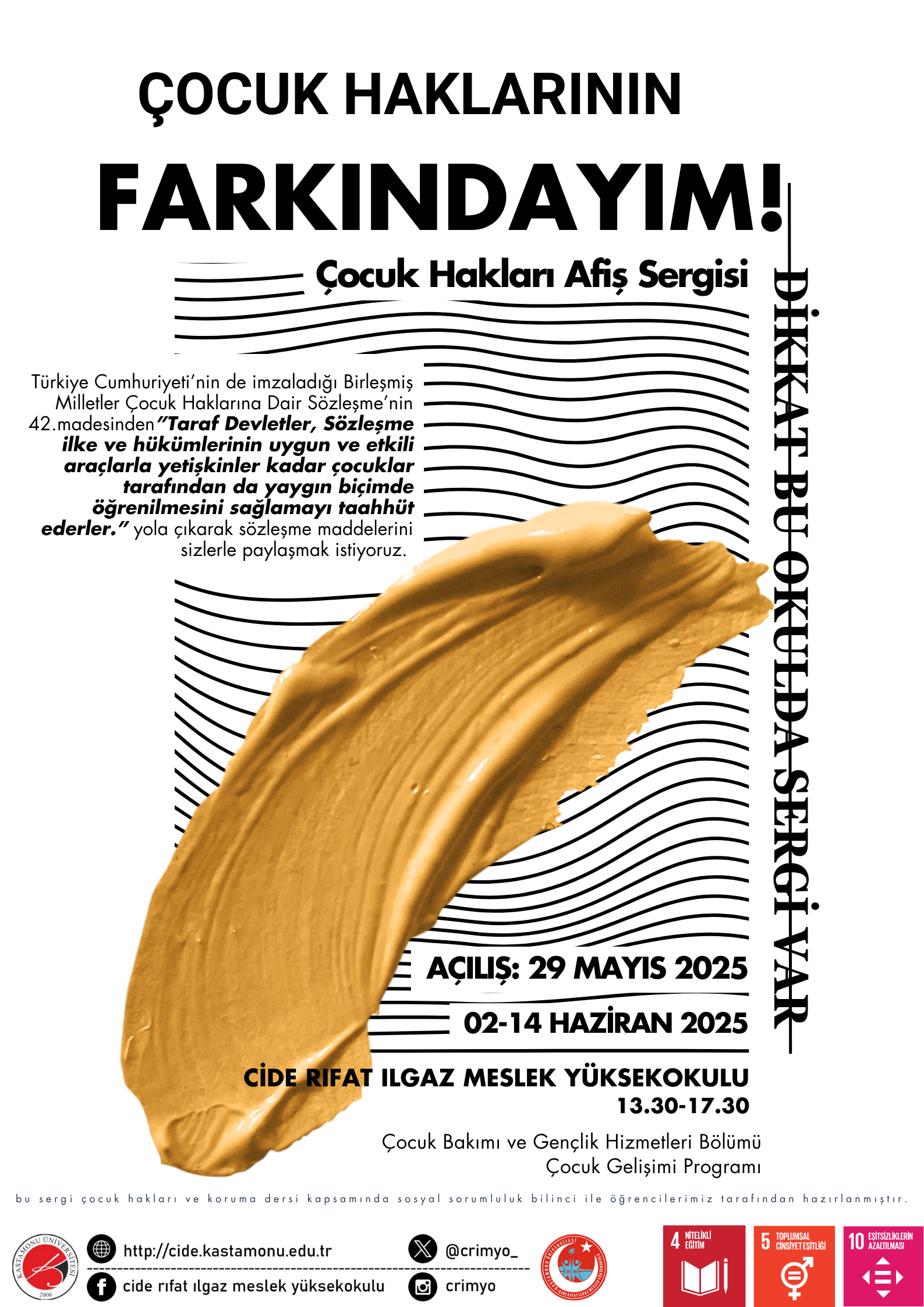 Çocuk Hakları Afiş Sergisi