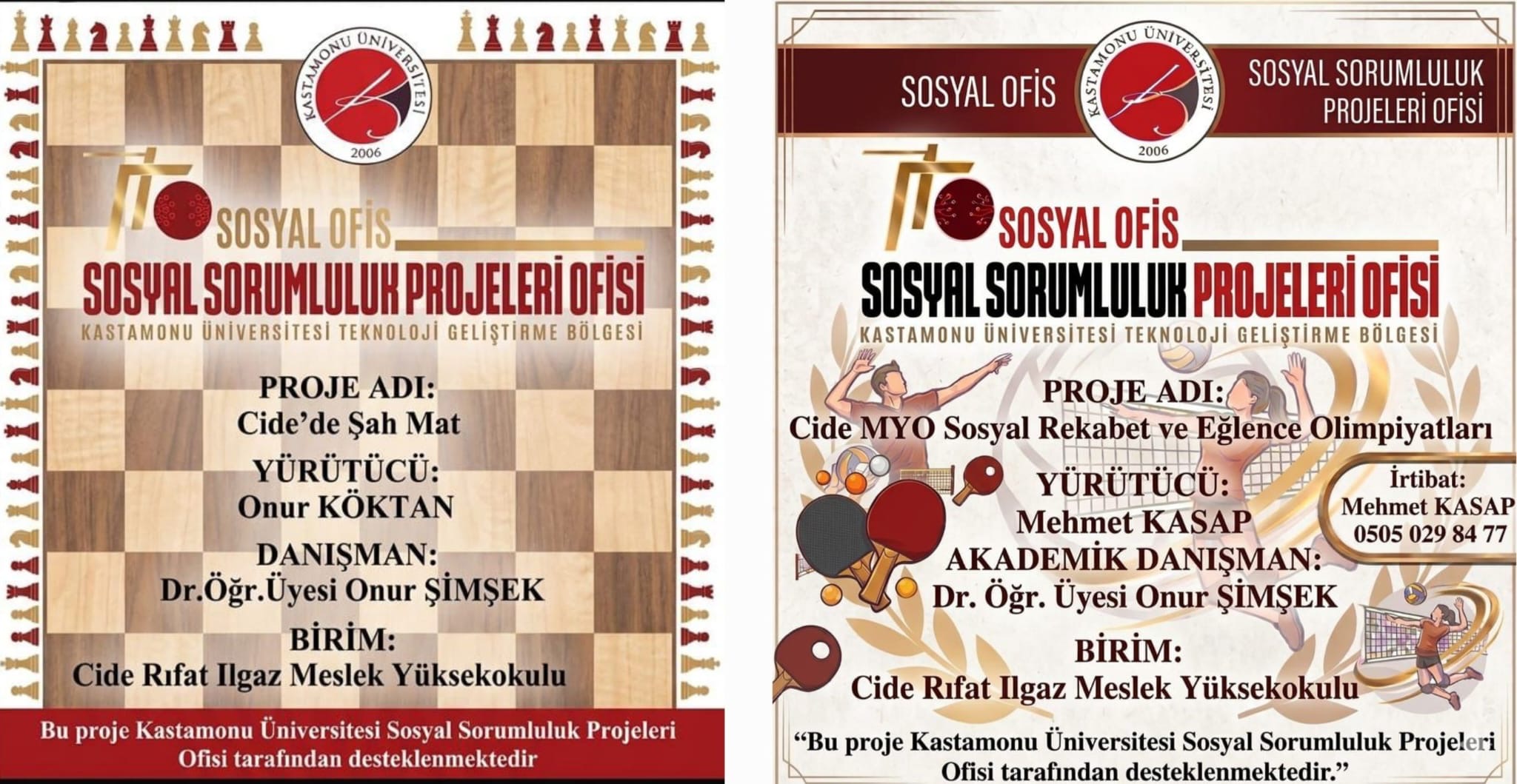 YÜKSEKOKULUMUZ MUHASEBE VE VERGİ UYGULAMALARI PROGRAMI ÖĞRENCİLERİNİN HAZIRLADIĞI İKİ YENİ SOSYAL SORUMLULUK PROJESİ DESTEKLENMEYE HAK KAZANDI