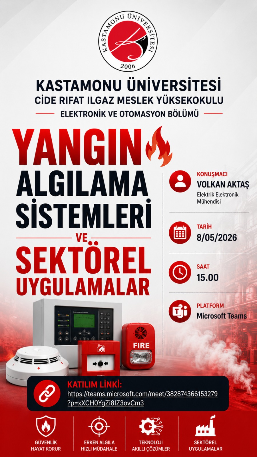 Yangın Algılama Sistemleri ve Sektörel Uygulamalar