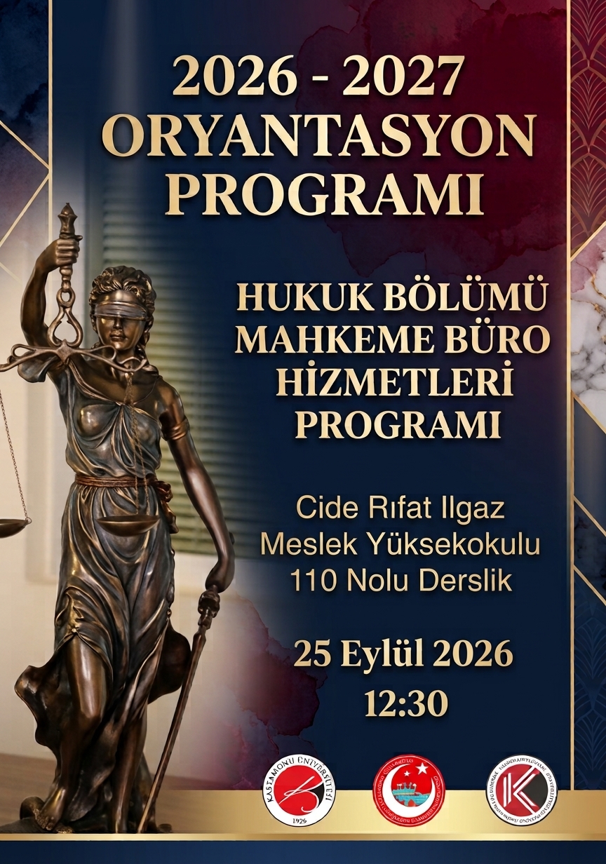 Mahkeme Büro Hizmetleri Programı 2026-2027 Oryantasyon Programı